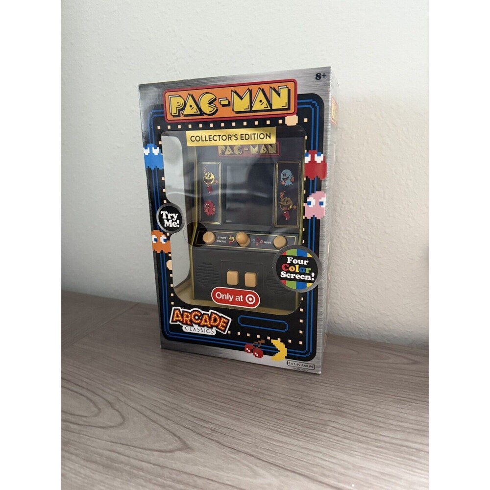 Pac Man Arcade Classics Collector's Edition Four Color LCD Screen Joystick New